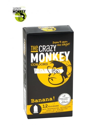 12 Préservatifs Crazy Monkey Banane