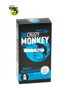 12 Préservatifs Crazy Monkey Fun & Friction