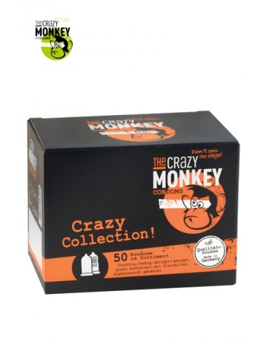 Assortiment 50 Préservatifs Crazy Monkey