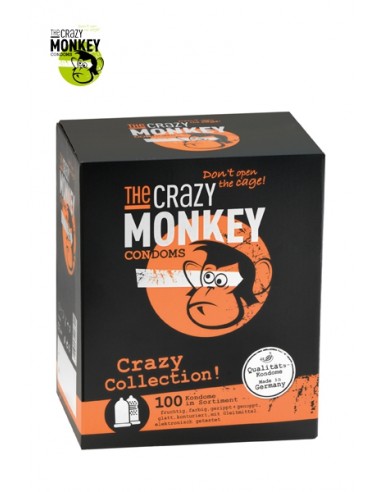 Assortiment 100 Préservatifs Crazy Monkey