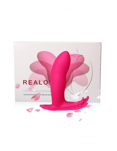 Stimulateur papillon connecté Lydia - rose
