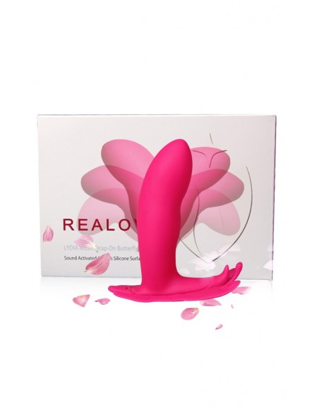 Stimulateur papillon connecté Lydia - rose