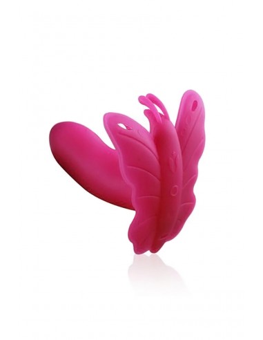Stimulateur papillon connecté Lydia - rose