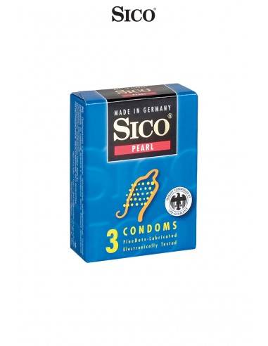 3 préservatifs Sico PEARL