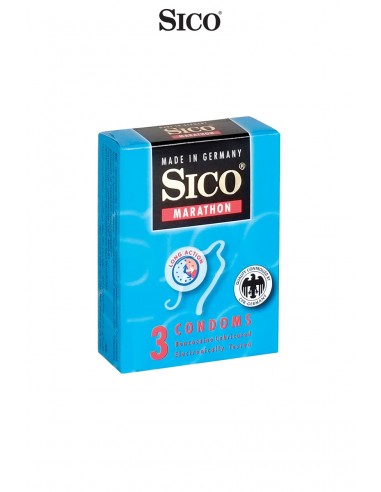 3 préservatifs Sico MARATHON