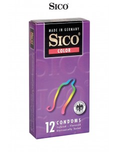 12 préservatifs Sico COLOUR