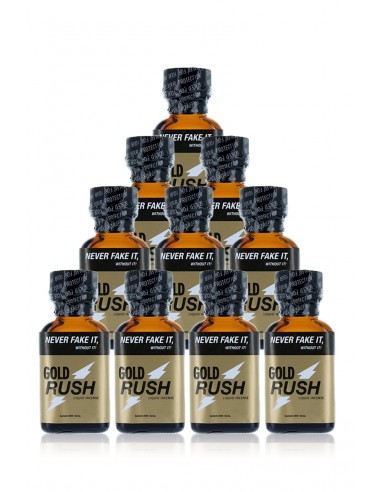 Pack 10 poppers Gold Rush 24 ml