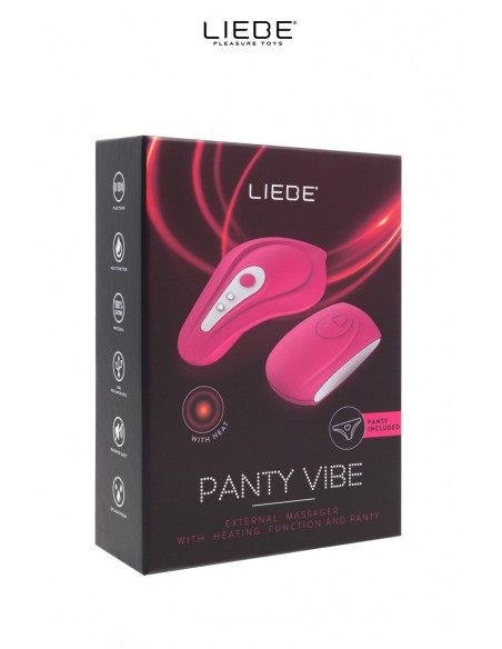 Stimulateur chauffant télécommandé Panty Vibe - cerise Stimulateur chauffant télécommandé Panty Vibe - cerise