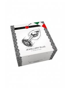 Plug silicone rose avec bijou 2