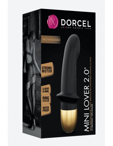 Vibro rechargeable Mini Lover noir 2.0 - Dorcel