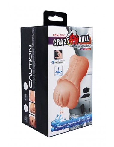 Masturbateur vagin vibrant réaliste - Crazy Bull