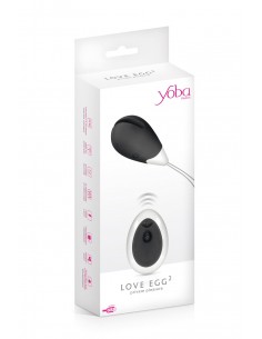 Oeuf vibrant Love Egg 2 noir - Yoba 2