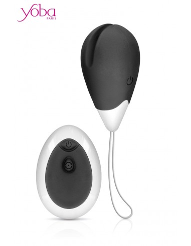 Oeuf vibrant Love Egg 2 noir - Yoba