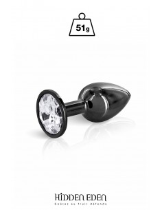 Plug bijou aluminium noir S - Hidden Eden