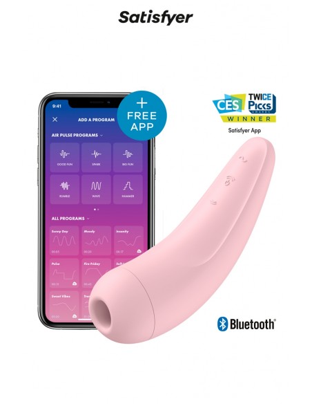 Stimulateur connecté Curvy 2+ rose - Satisfyer Stimulateur connecté Curvy 2+ rose - Satisfyer