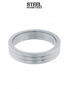 Cockring Ribbed acier