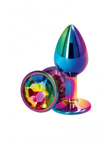 Plug anal aluminium multicolore S - Rear Assets