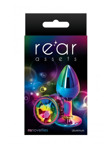 Plug anal aluminium multicolore S - Rear Assets