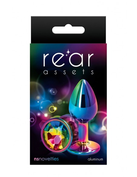 Plug anal aluminium multicolore S - Rear Assets