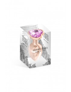 Plug bijou coeur aluminium rose gold S - Hidden Eden 2