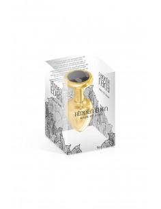 Plug bijou aluminium or et noir XS - Hidden Eden 2
