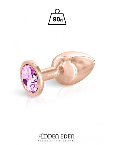 Plug bijou aluminium rose gold M - Hidden Eden