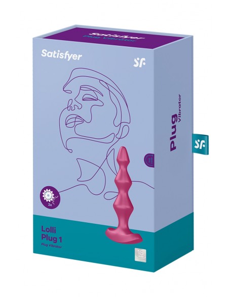 Plug anal vibrant Lolli Plug 1 bordeaux - Satisfyer