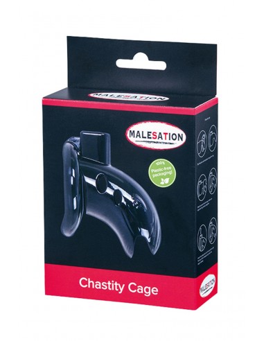 Cage de chasteté ABS noire - Malesation