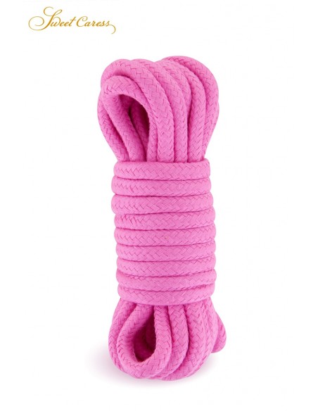 Corde de bondage rose 5m - Sweet Caress