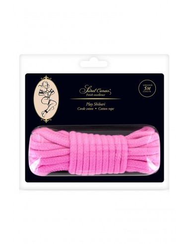 Corde de bondage rose 5m - Sweet Caress