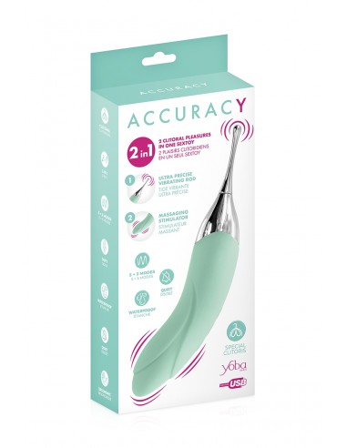 Double stimulateur Accuracy vert - Yoba