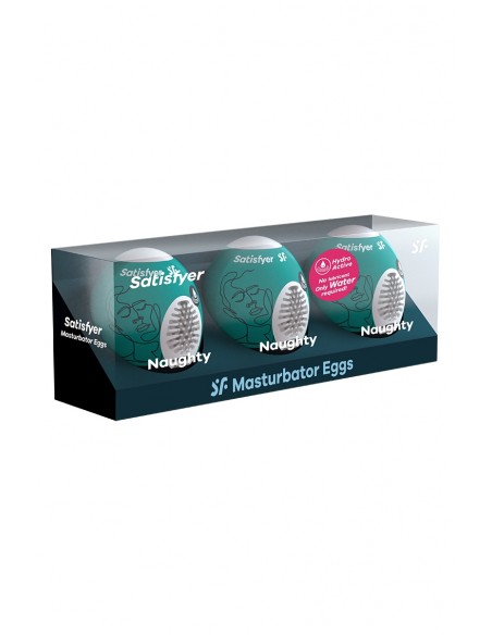 3 Masturbateurs Eggs Naughty - Satisfyer