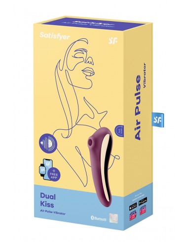 Stimulateur Dual Kiss bordeaux - Satisfyer Stimulateur Dual Kiss bordeaux - Satisfyer