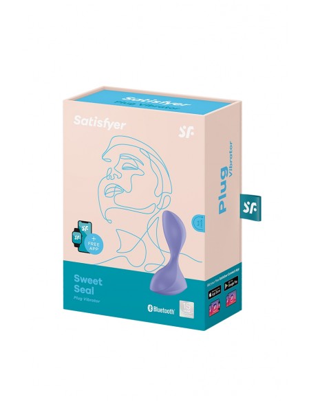 Plug anal connecté Sweet Seal lilas - Satisfyer