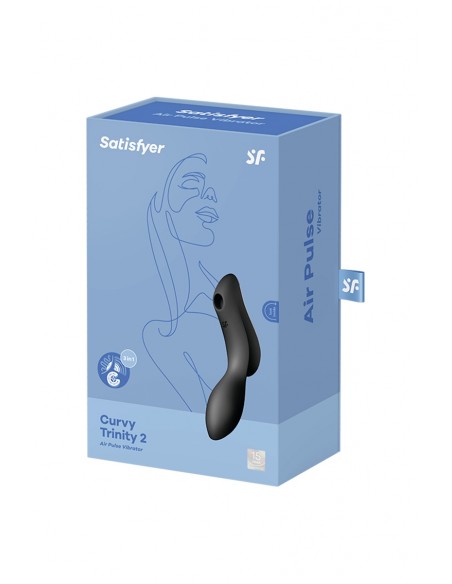 Vibro à air pulsé Curvy Trinity 2 noir - Satisfyer
