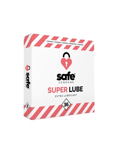 36 préservatifs Safe Super Lube