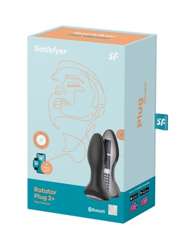 Plug vibrant Rotator Plug 2+ noir - Satisfyer