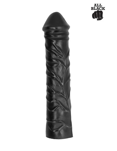 XXL-Dildo 33 x 6,5 cm – komplett schwarz