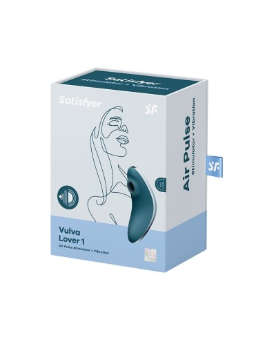 Double stimulateur Vulva Lover 1 bleu - Satisfyer Double stimulateur Vulva Lover 1 bleu - Satisfyer