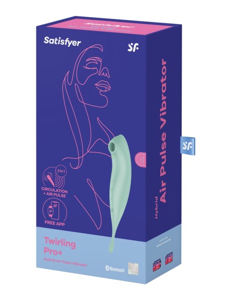 Stimulateur Satisfyer Twirling Pro Connecté vert