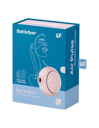 Stimulateur Satisfyer Pro To Go 3 rose Stimulateur Satisfyer Pro To Go 3 rose