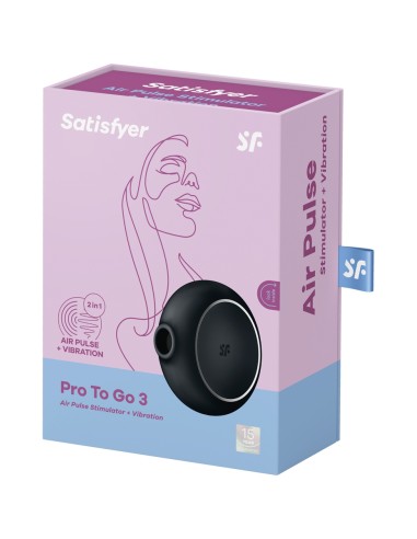 Stimulateur Satisfyer Pro To Go 3 noir Stimulateur Satisfyer Pro To Go 3 noir