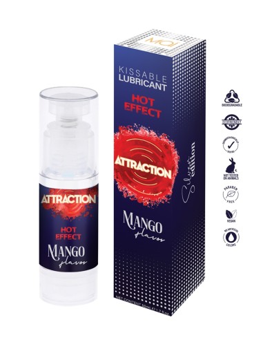 Lubrifiant embrassable Hot Effect Mangue - Attraction