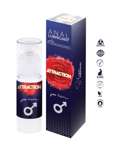 Lubrifiant anal aux phéromones pour homme - Attraction