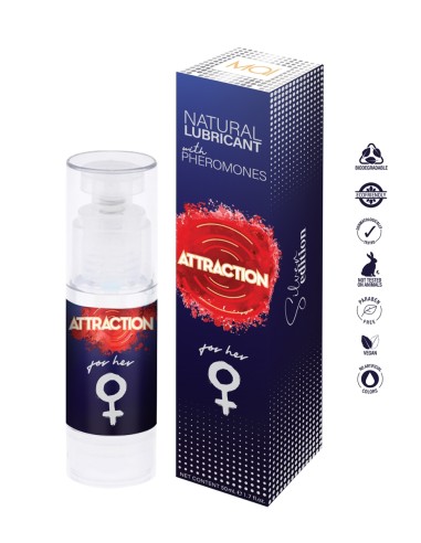 Lubrifiant naturel aux phéromones pour femme - Attraction