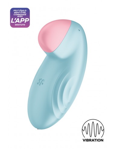 Stimulateur connecté Tropical Tip bleu - Satisfyer