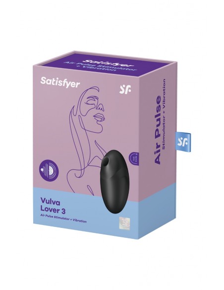 Doppelstimulator Vulva Lover 3 Schwarz - Satisfyer