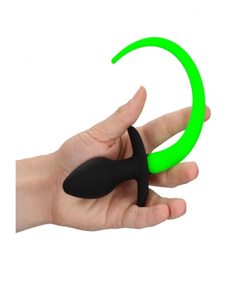 Phosphoreszierender Hundeschwanzplug - Autsch