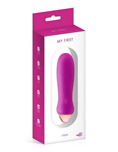 Vibrador recargable Chupa rosa - My First
