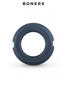Anneau pénien silicone et acier - Boners